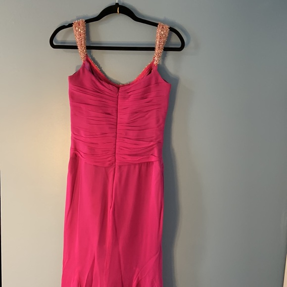 Badgley Mischka Pink Ballgown - Picture 4 of 10